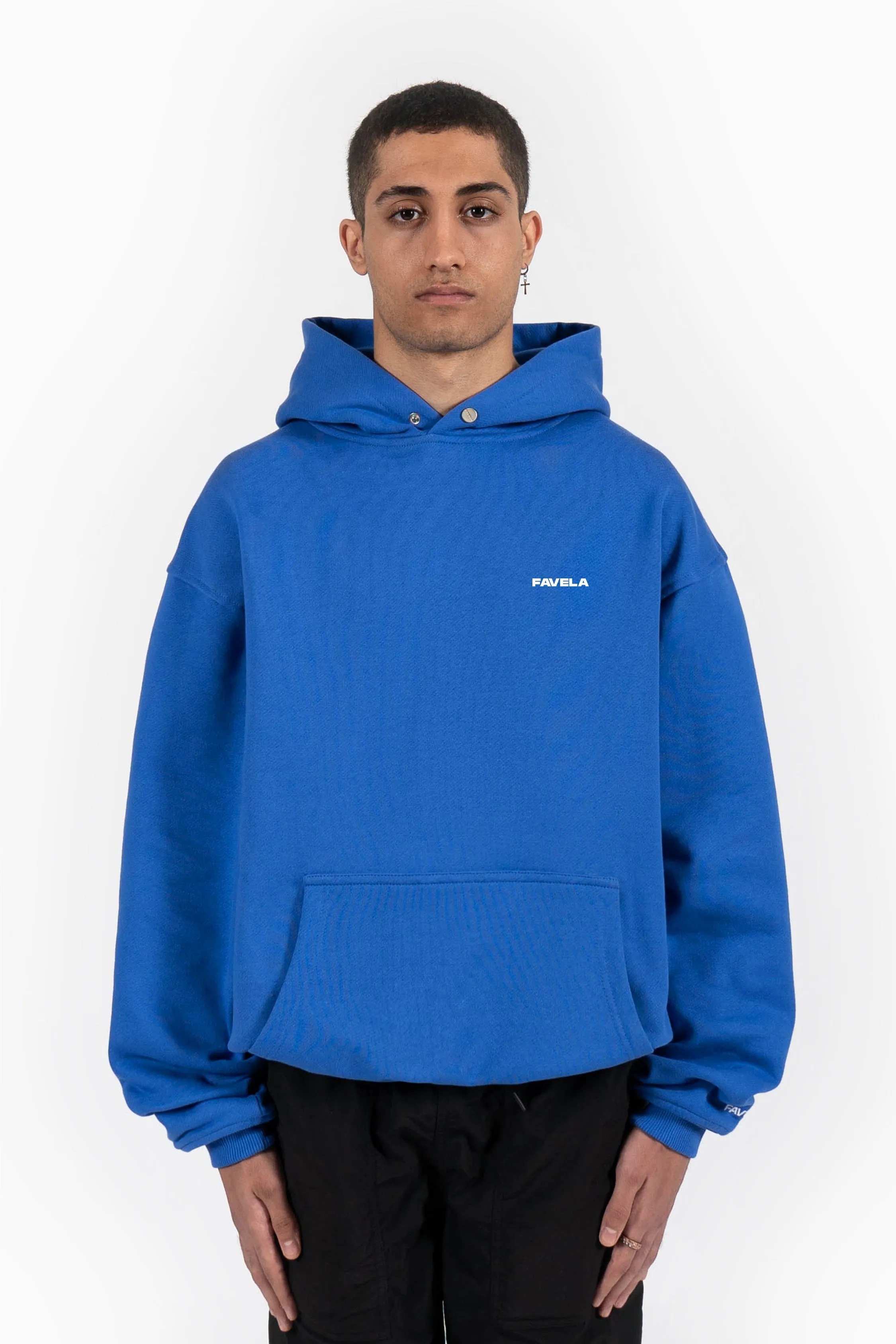 2024 ROYAL BLUE SNAP BUTTON HOODIE