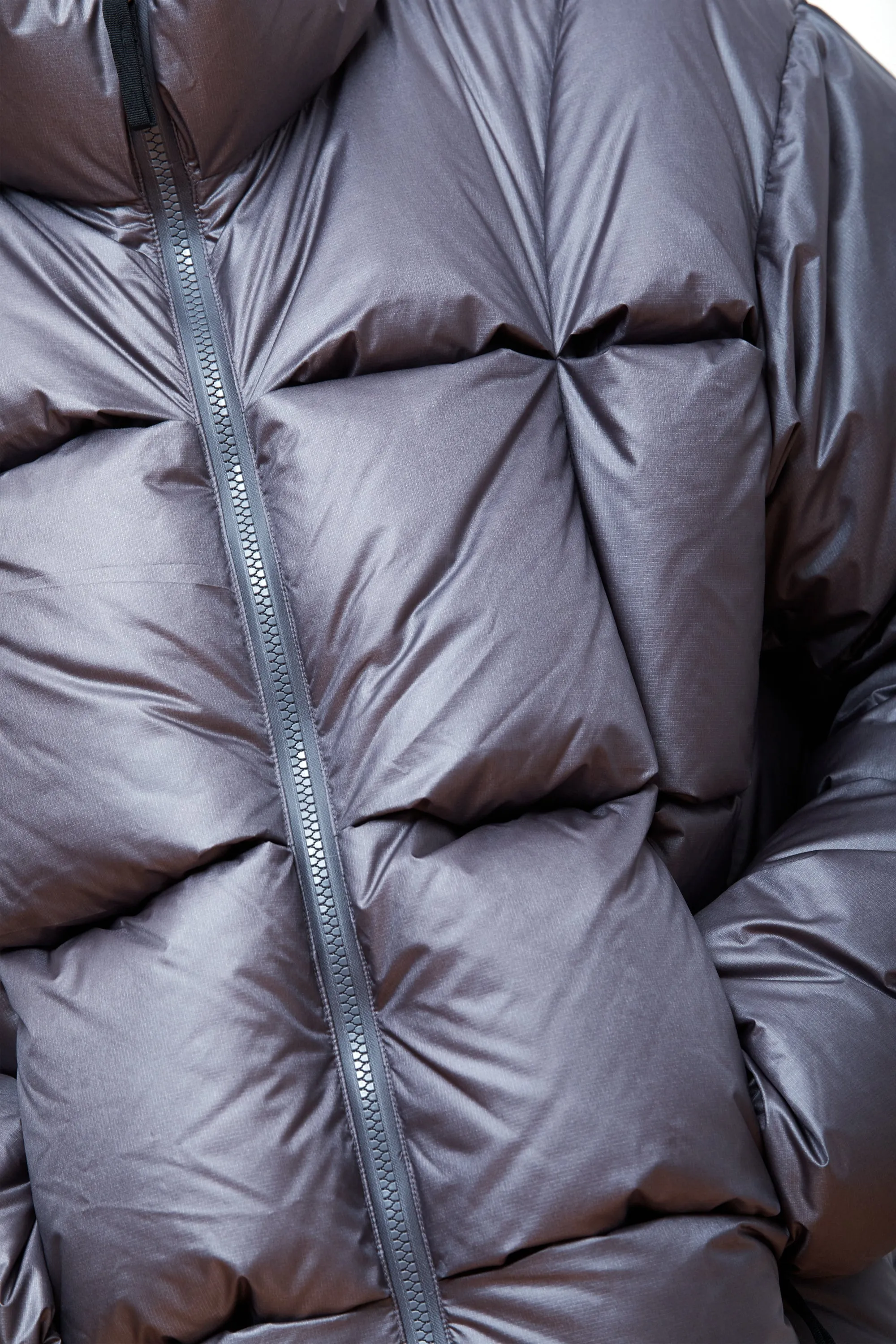 3D Down Jacket Lead Grey