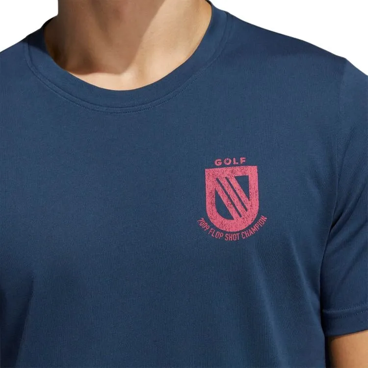 Adidas T-Shirt Golf Champion Heren Navy Pink