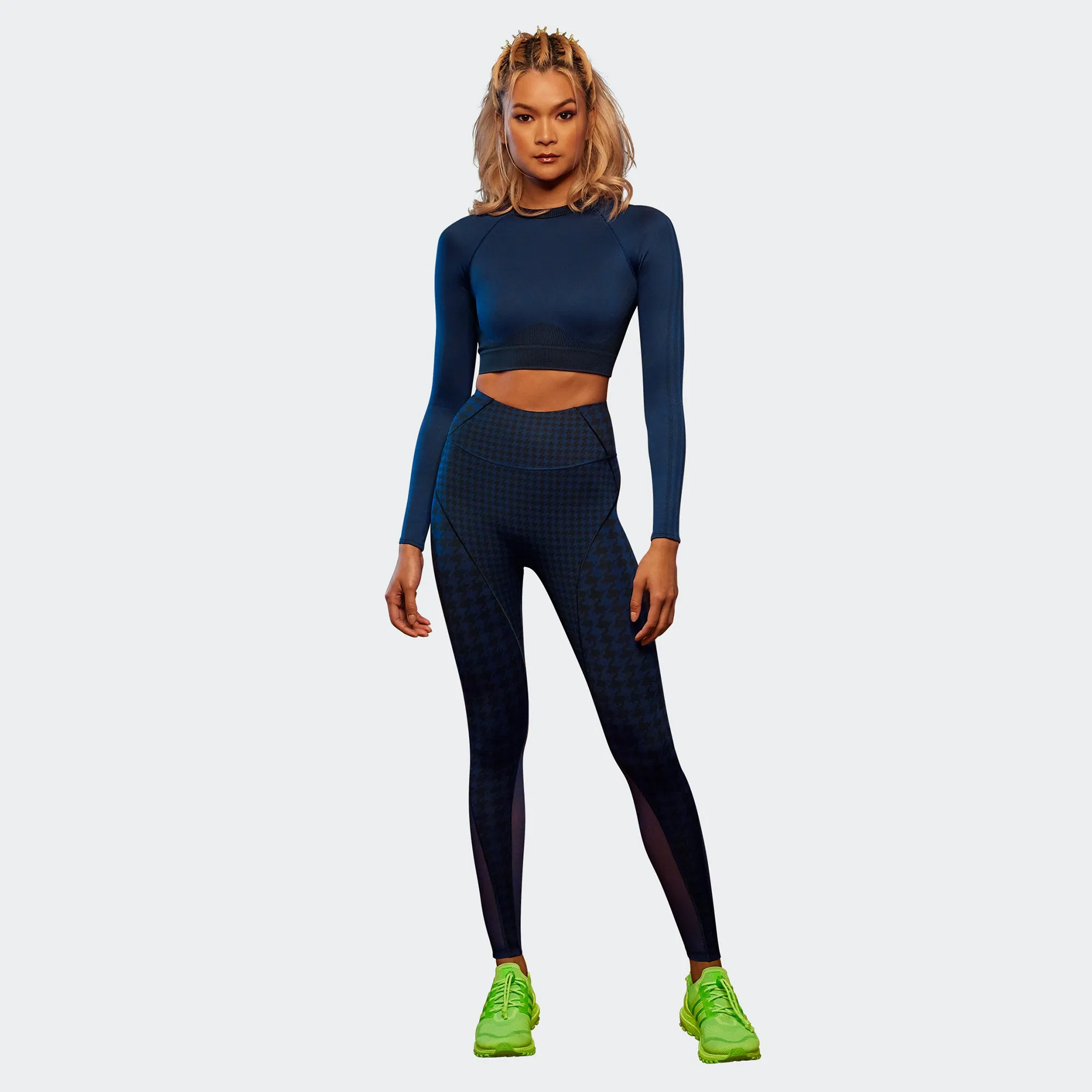 Adidas x Ivy Park Womens Knit Crop Top 2.0 'Dark Blue'