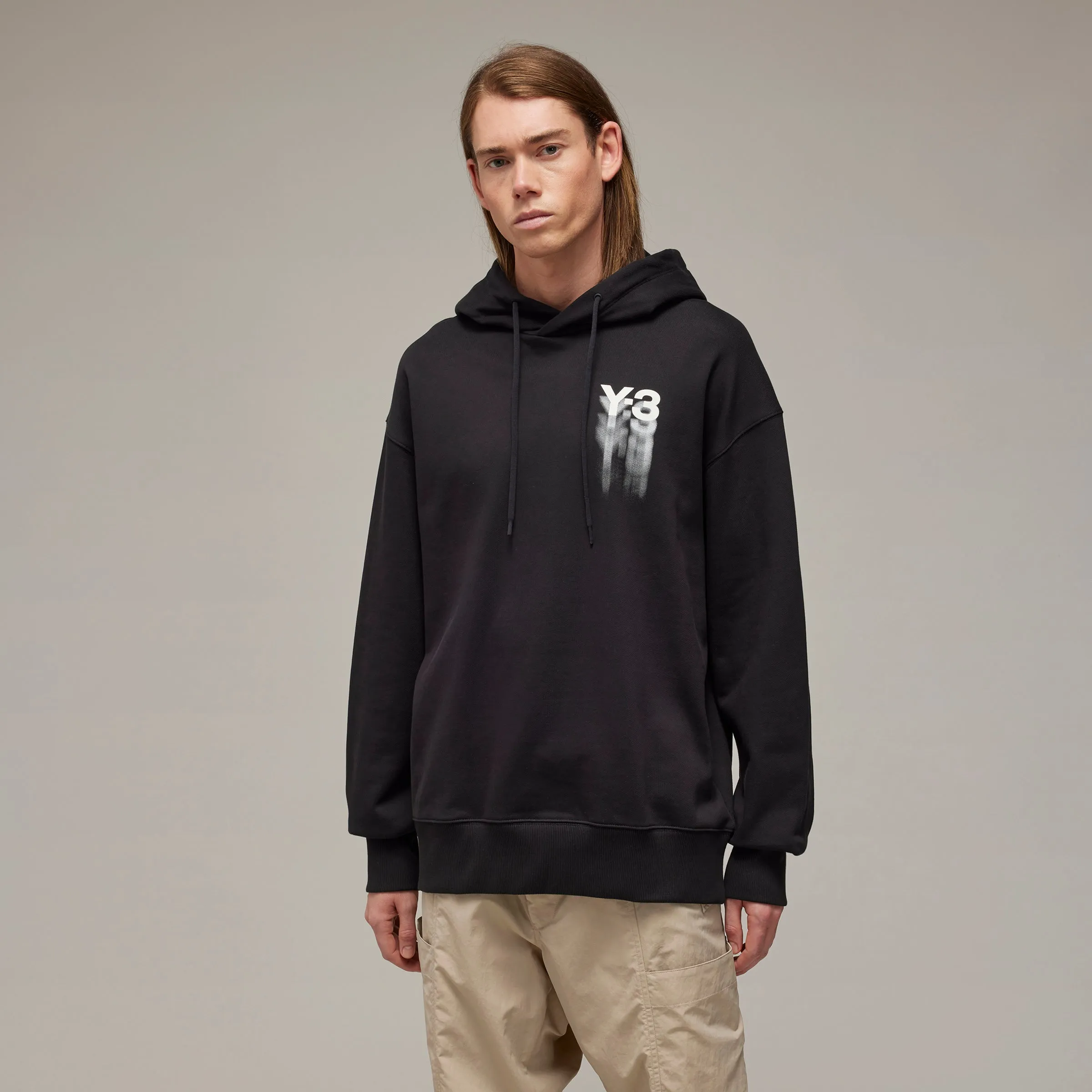 ADIDAS Y-3 Graphic Hoodie Black