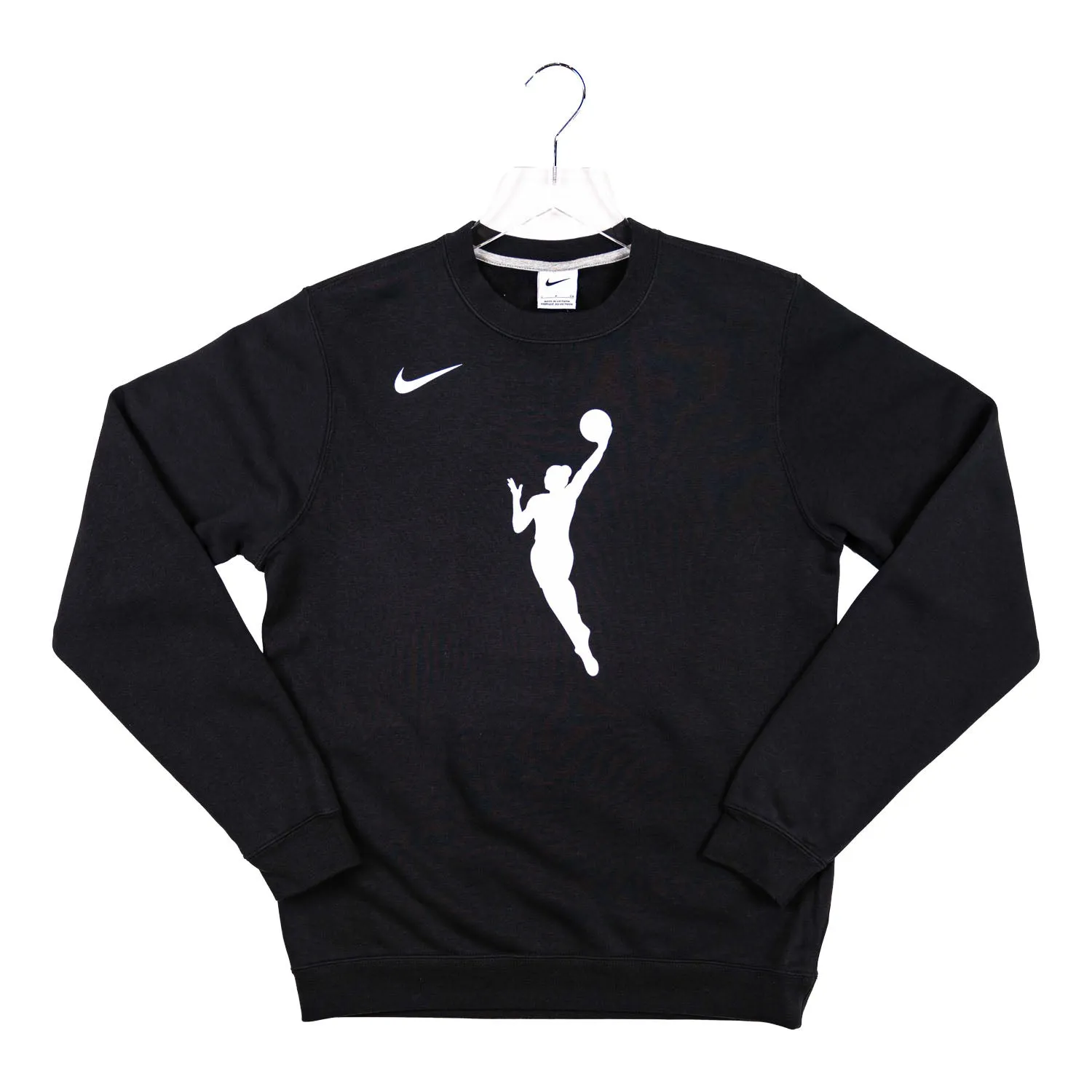 Adult WNBA Logo Woman Crewneck Sweatshirt in Black by Nike