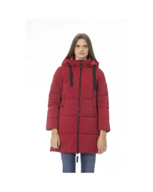 Baldinini Trend Women's Red Polyester Jackets & Coat - L