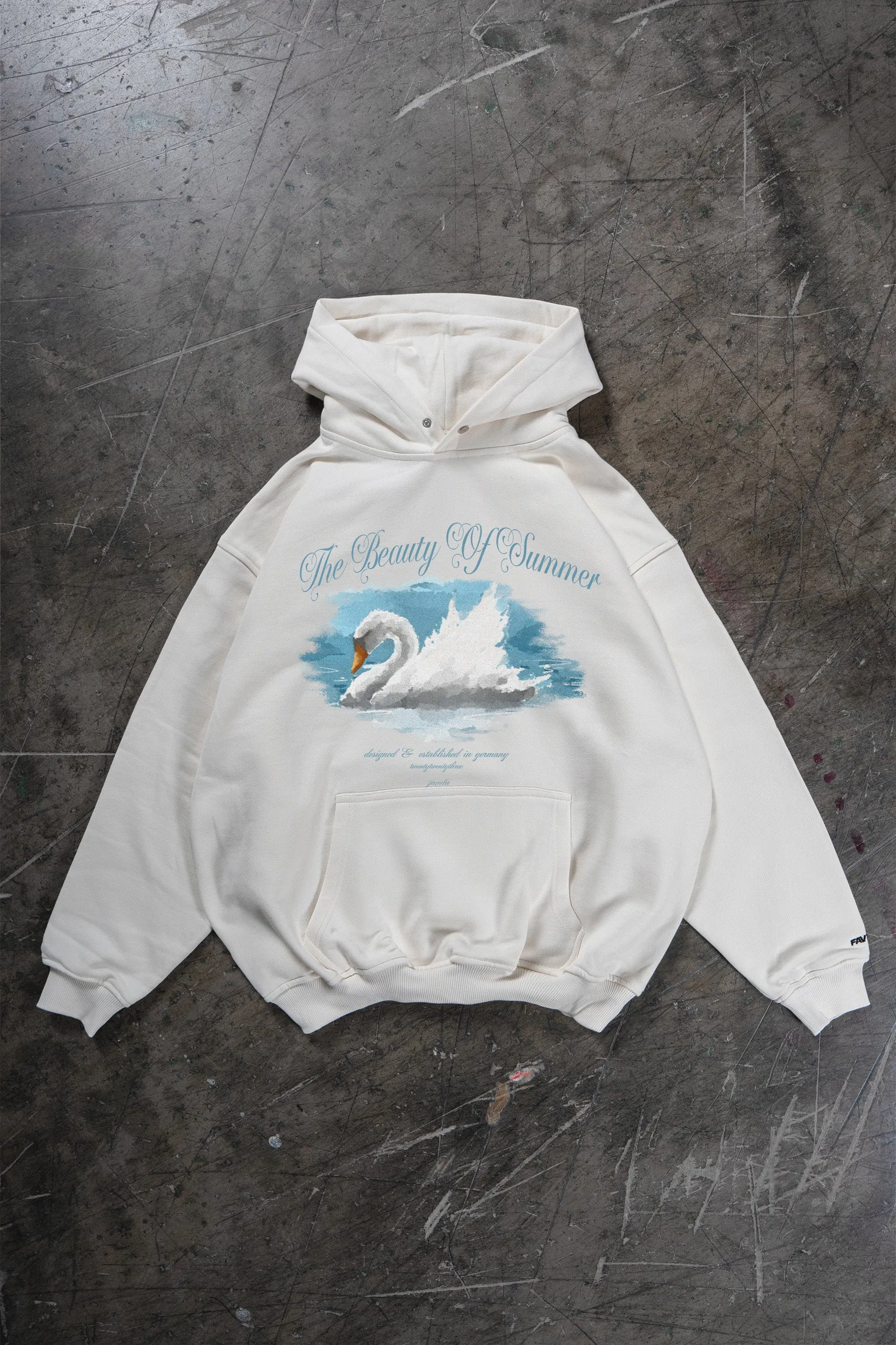 BEAUTY OF SUMMER VANILLA/OFF WHITE HOODIE