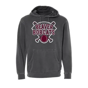 Beaver Bobcats Diamond Pigment Dyed Hoodie.