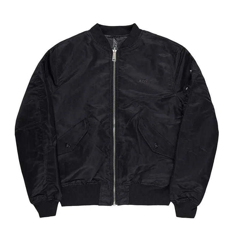 BOY MA1 REVERSIBLE BOMBER JACKETS - BLACK