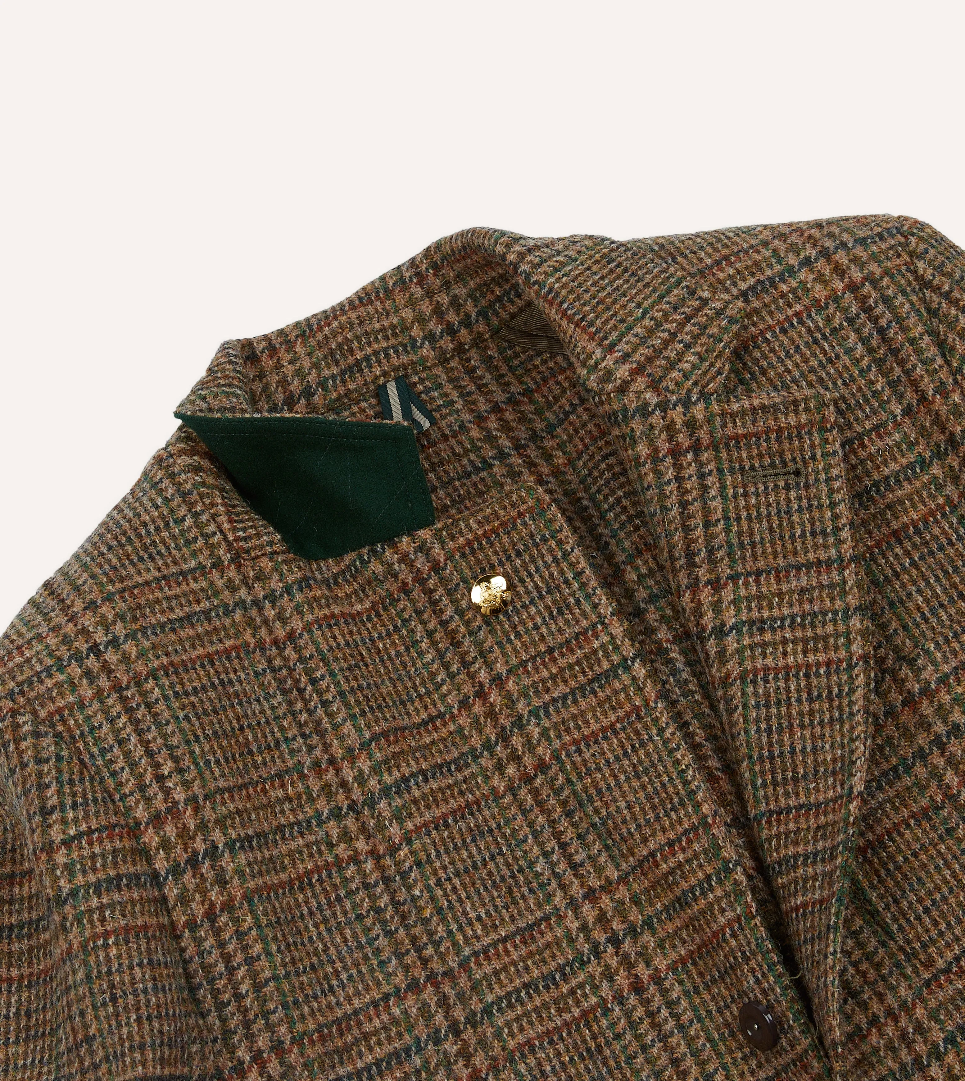 Brown Prince of Wales Check Harris Tweed Games Blazer Mk. VII