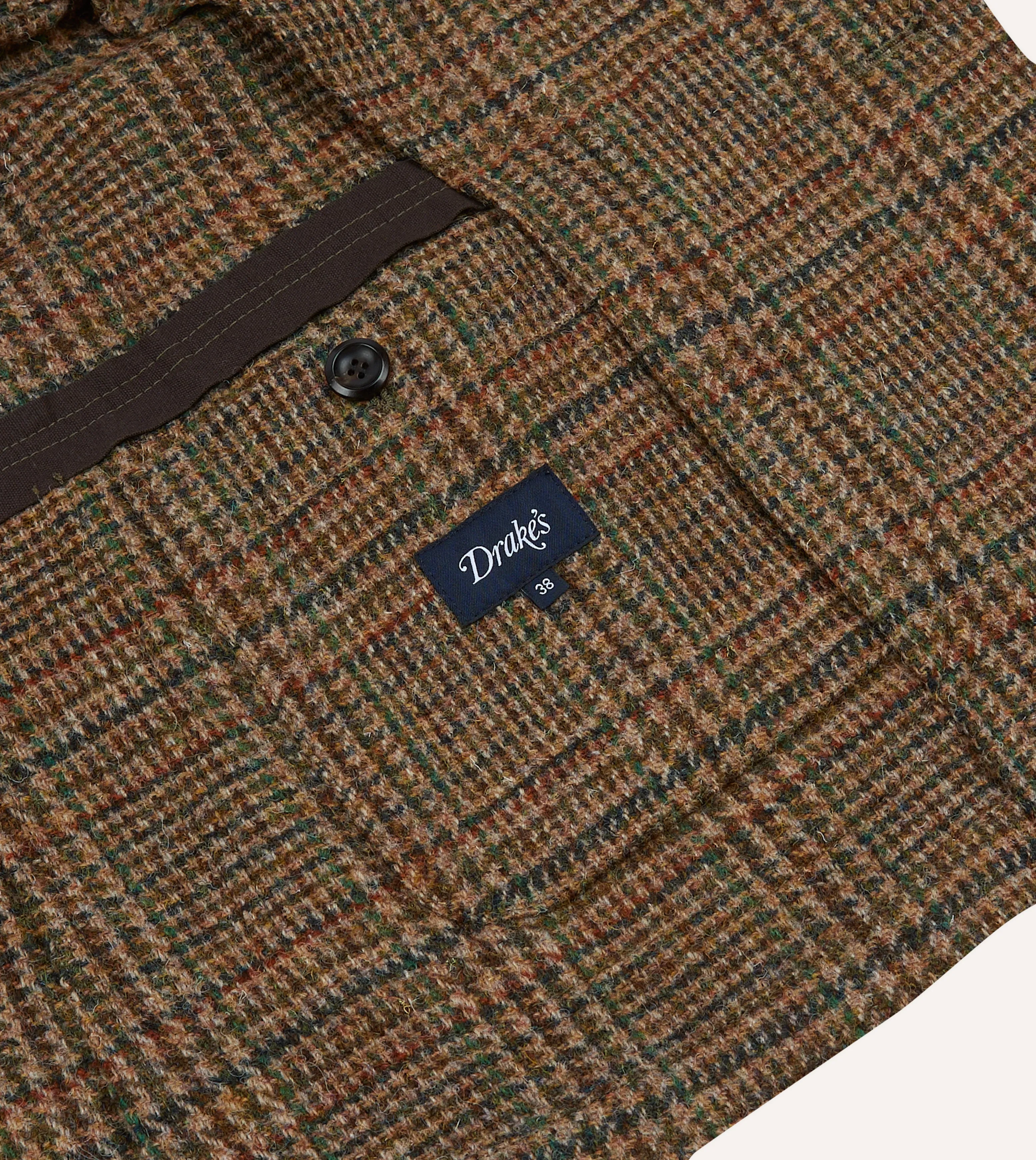 Brown Prince of Wales Check Harris Tweed Games Blazer Mk. VII