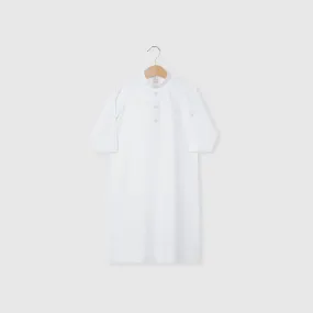 Button Down Thobe - White