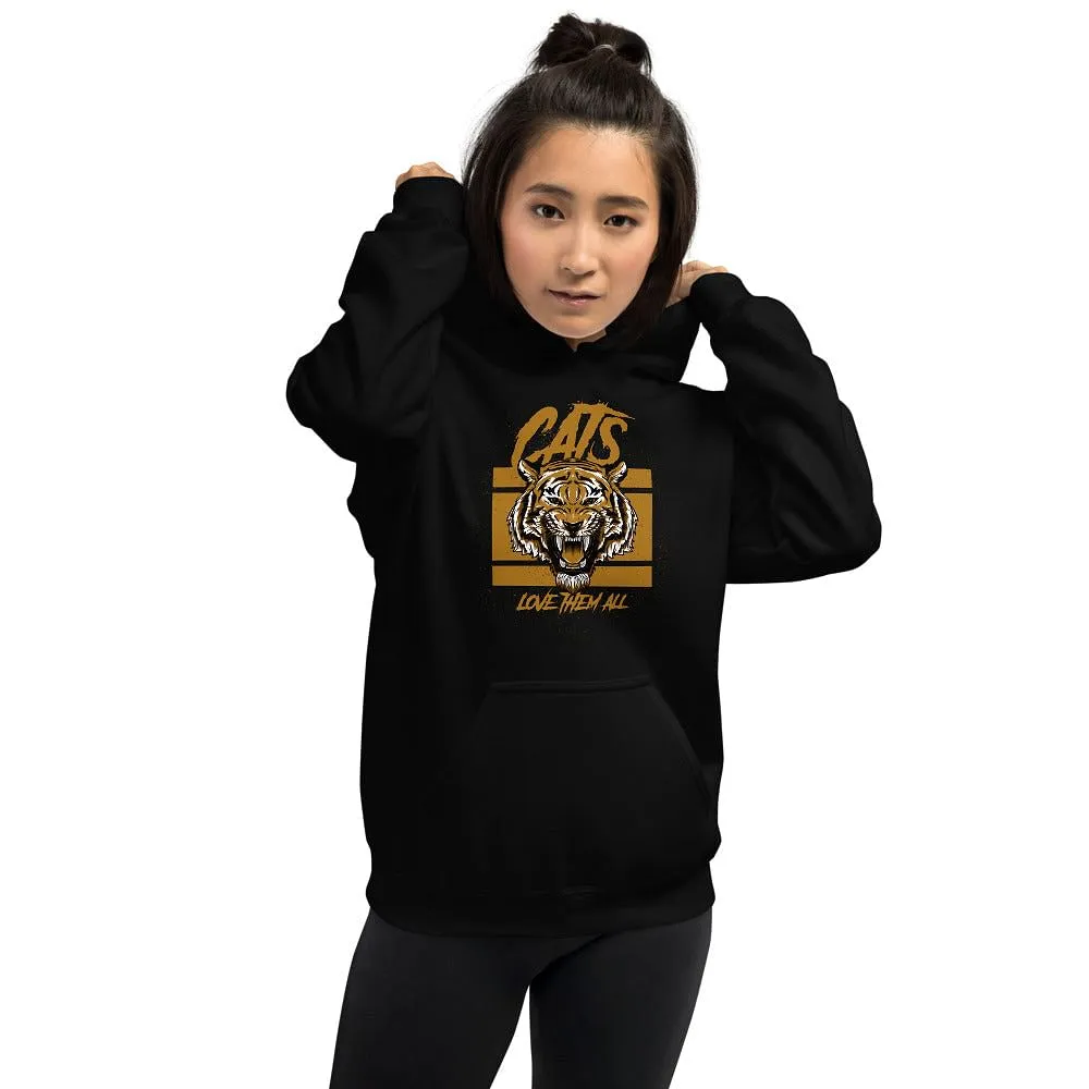 Cat Hoodie / Cat's, I Love Them All /  Available In Different Colors