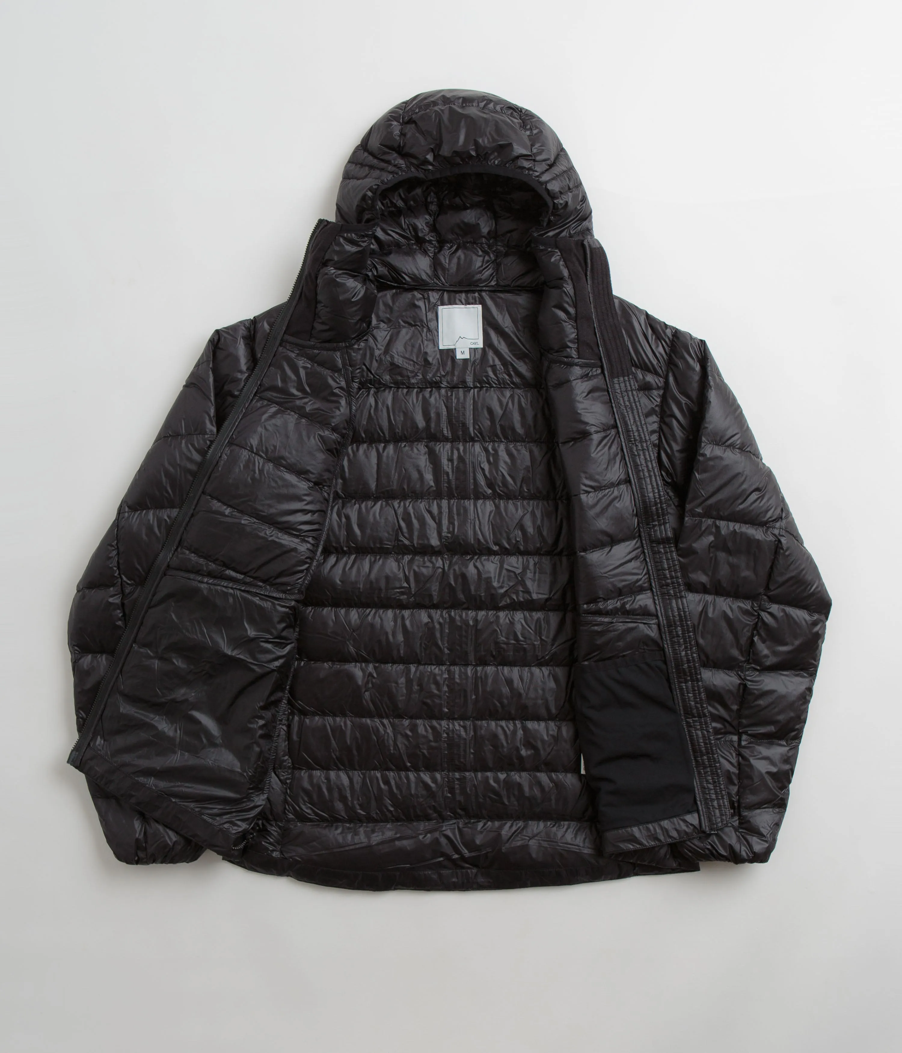 Mens Black Cayl Ultra-Light Down Jacket