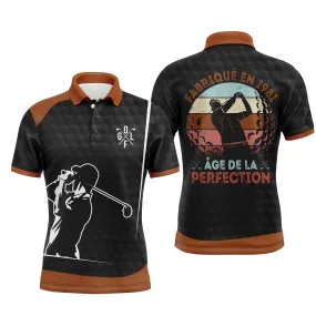 Chiptshirts - Polo De Golf, Cadeau Humour Pour Fans De Golf, Anniversaire 1981, Polo de Sport Homme et Femme, Fabriqué en 1981 - Âge de la Perfection - CTS27052213