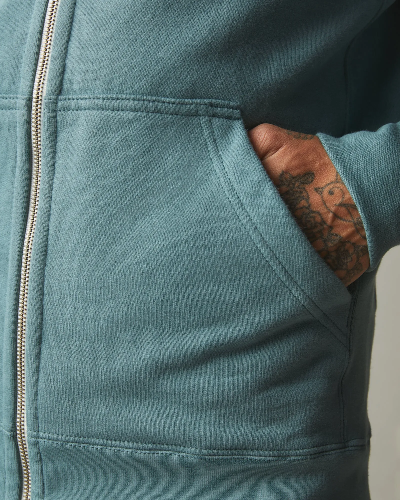 Classic Full Zip - Sea Green