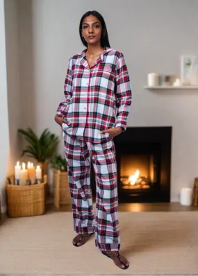 Red and Green Checked 2-Piece Ela Pajama Set