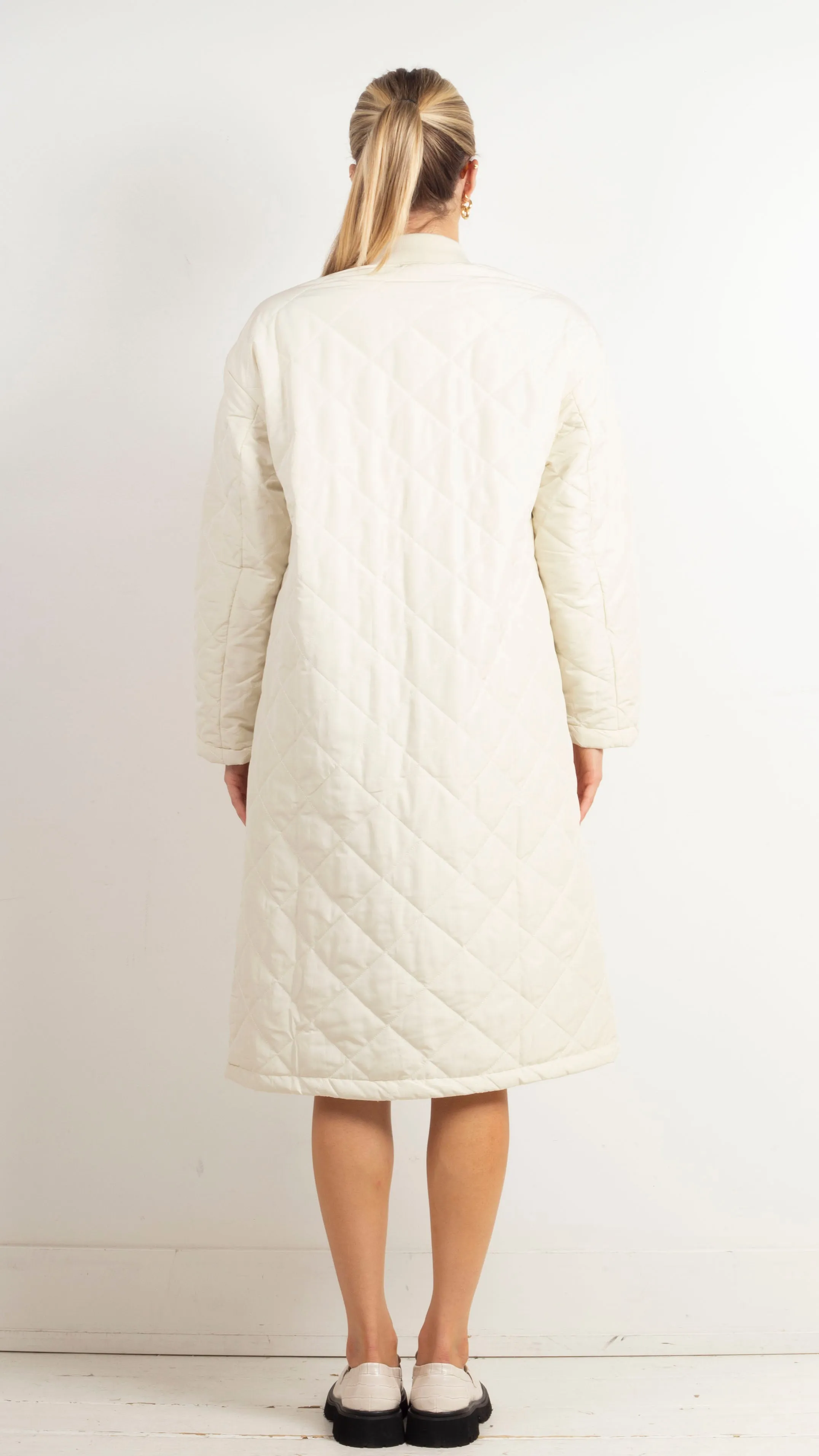 Emmerson Quilted Coat - Bone