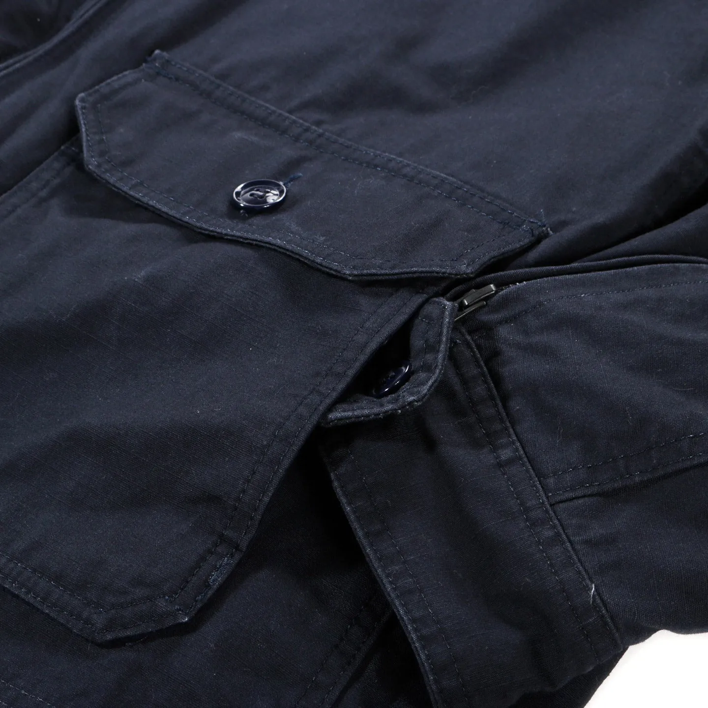 ENGINEERED GARMENTS G8 JACKET DARK NAVY HEAVYWEIGHT COTTON RIPSTOP