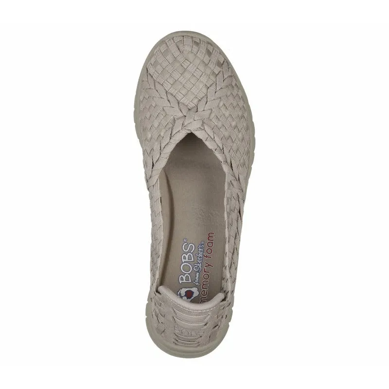 Espadrile sport, dama, SKECHERS Bobs Pureflex3 - Wonderlove, 31860-TPE bej, textil