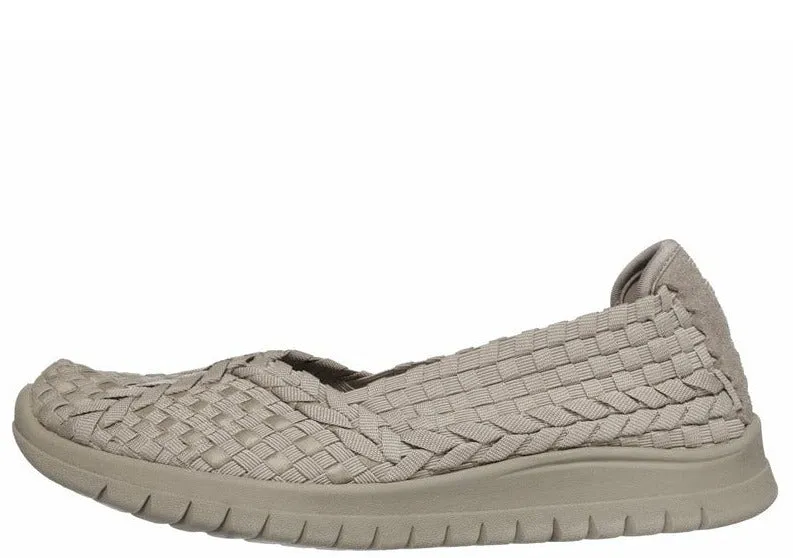 Espadrile sport, dama, SKECHERS Bobs Pureflex3 - Wonderlove, 31860-TPE bej, textil