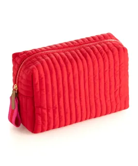 Ezra Large Cosmetic Bag - Red