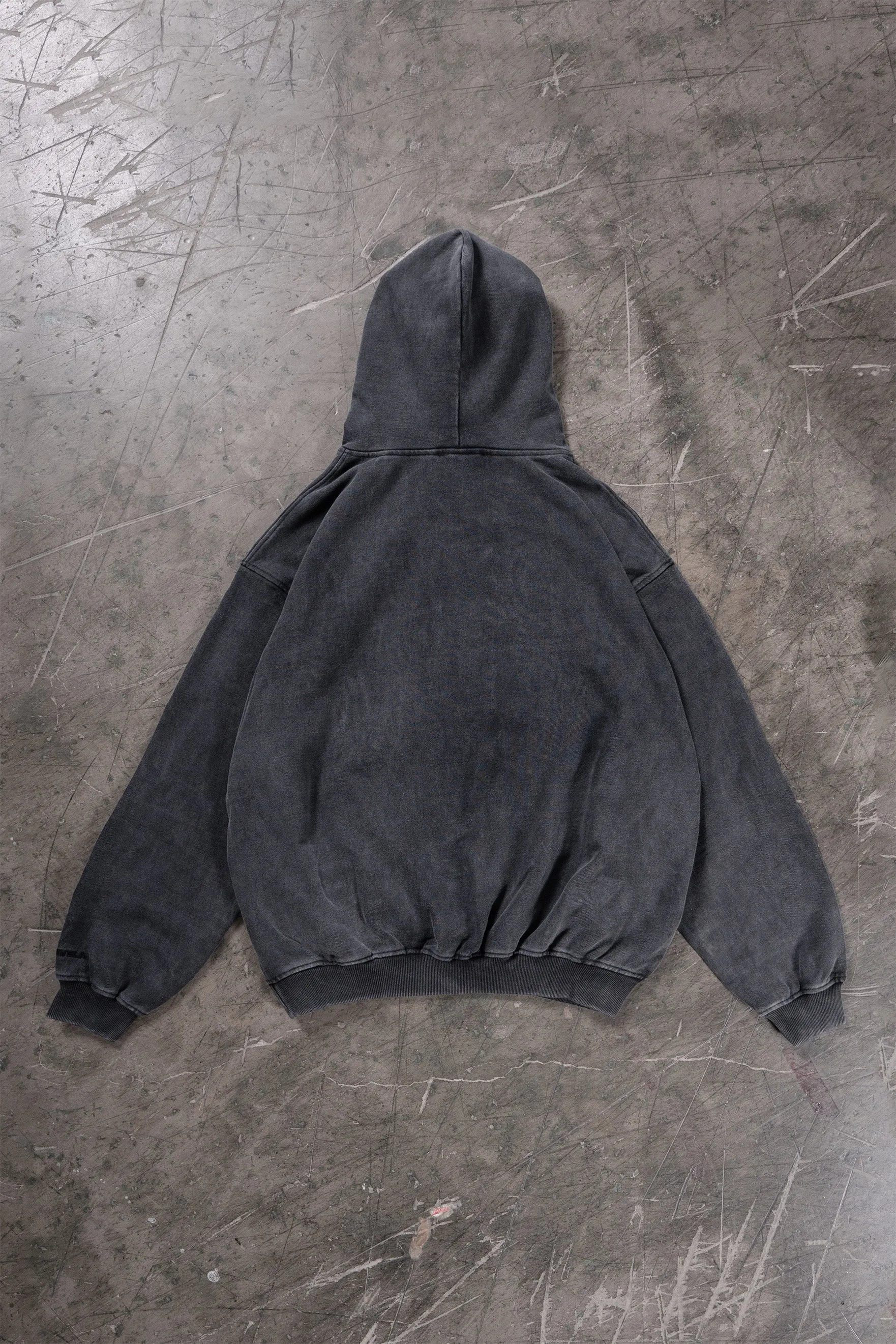 FIRECHROME BLACK WASHED HOODIE