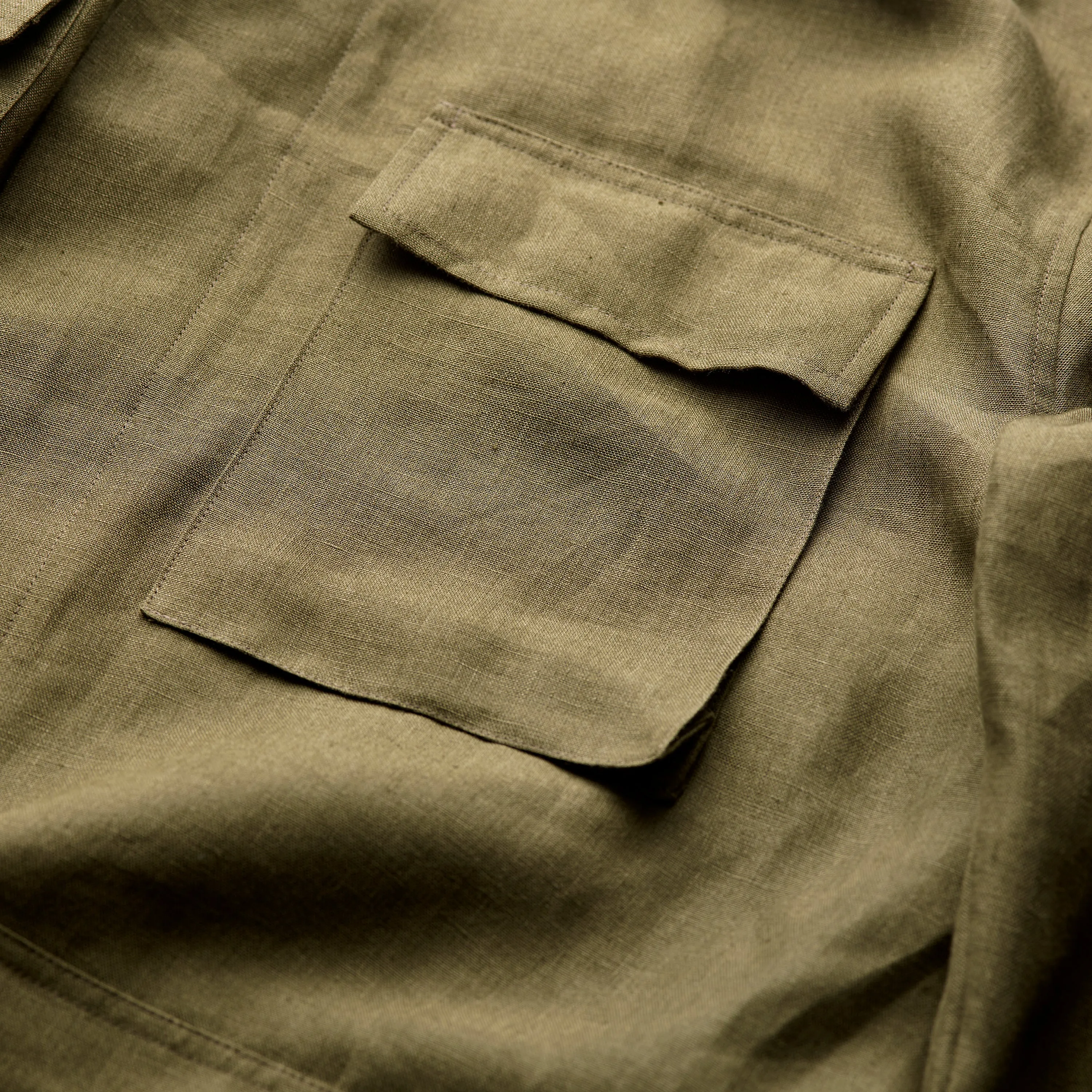 FK001-Fox Linen Green Jacket