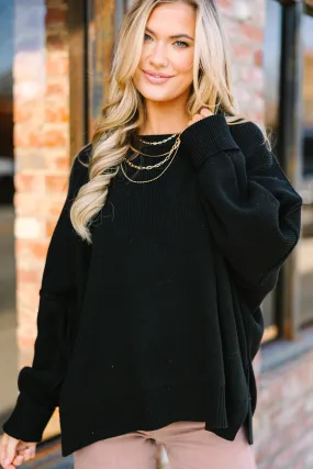 Give You Joy Black Dolman Sweater