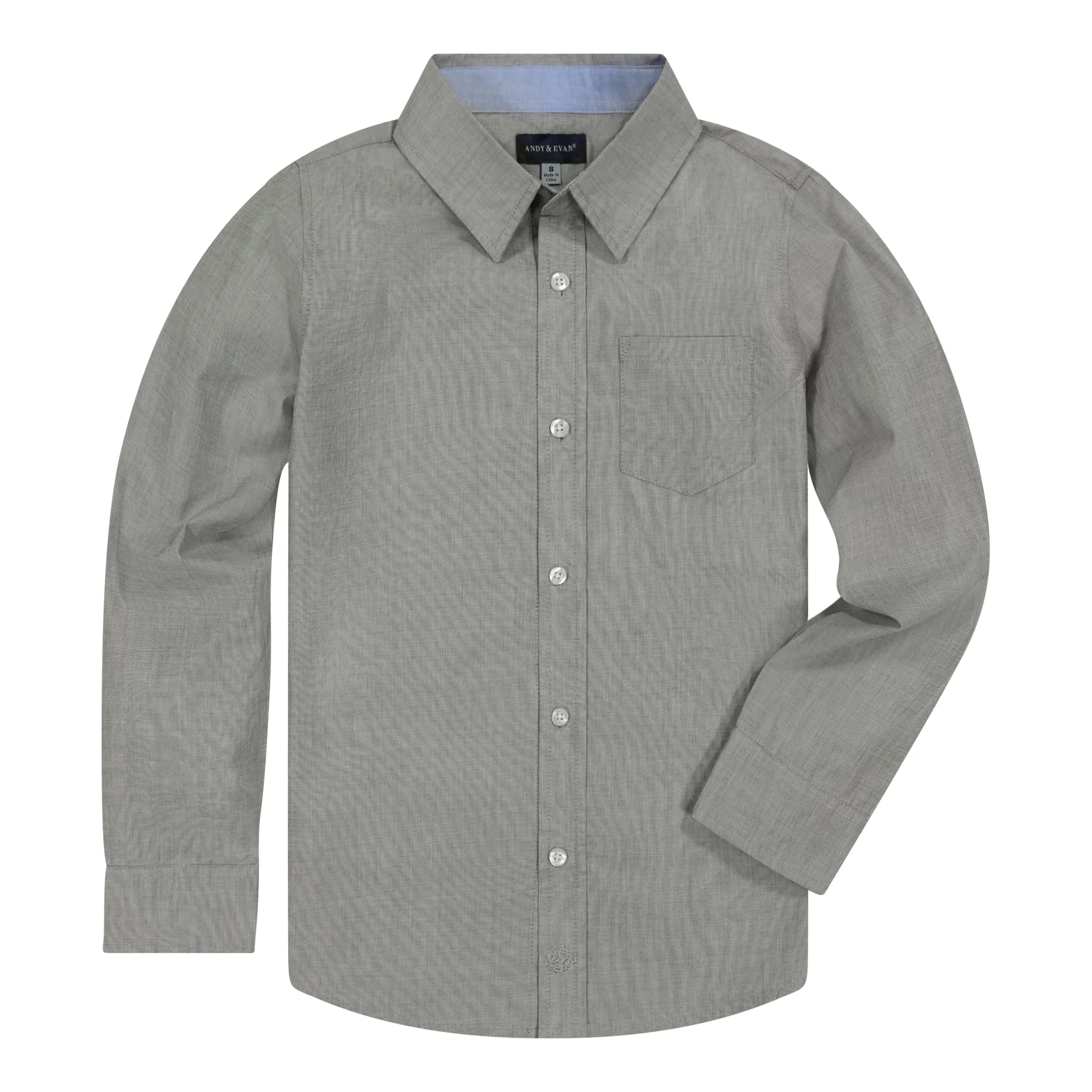 Grey Chambray Button-down