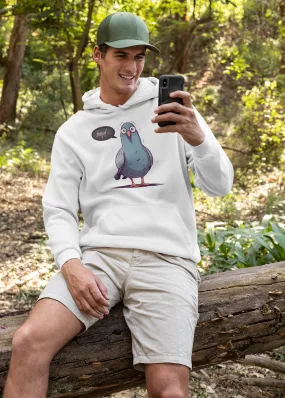 Herren Hoodie mit Vogelmotiv "Hmpf-Taube"