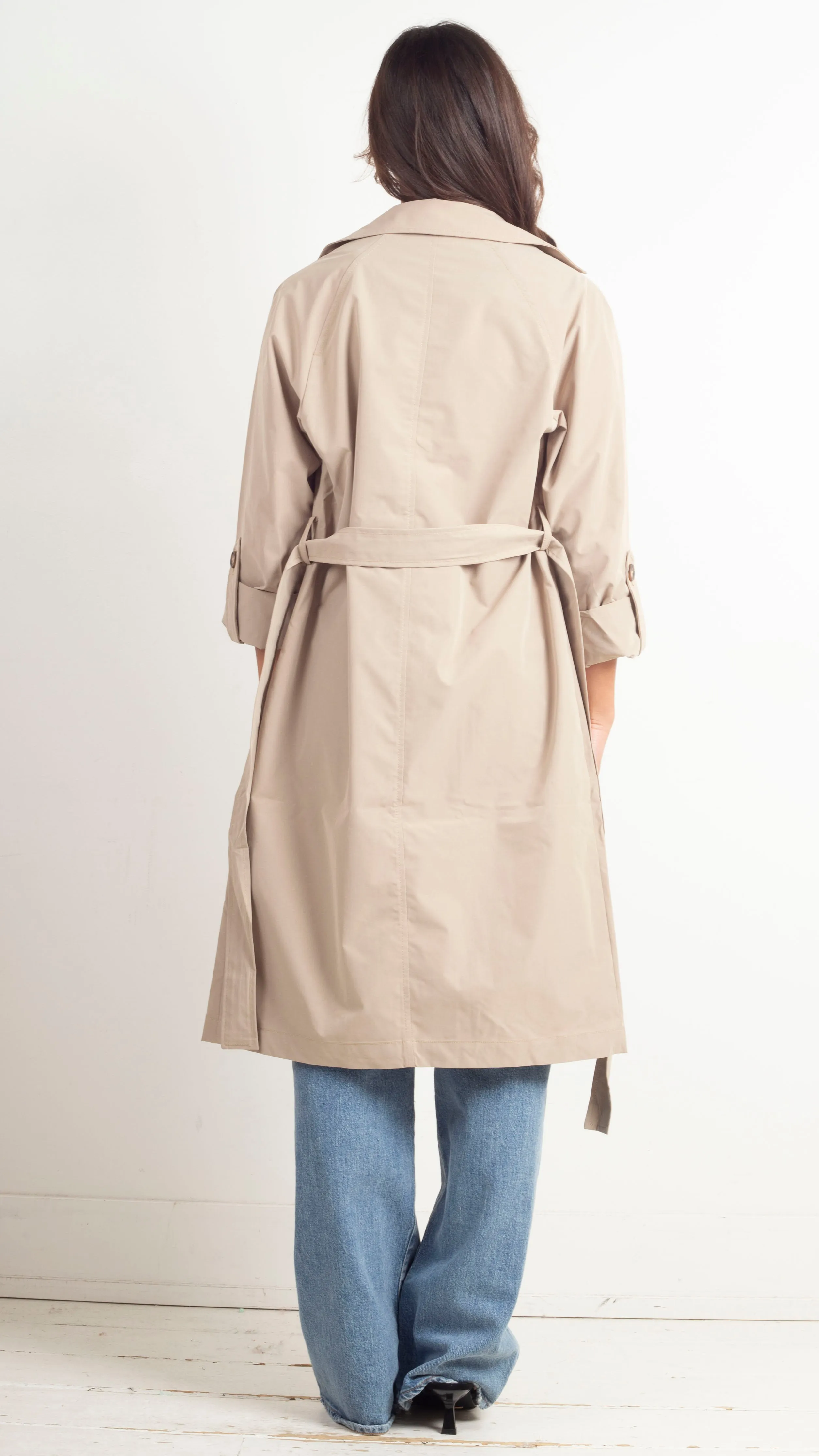 Jackie Classic Trench Coat - Khaki