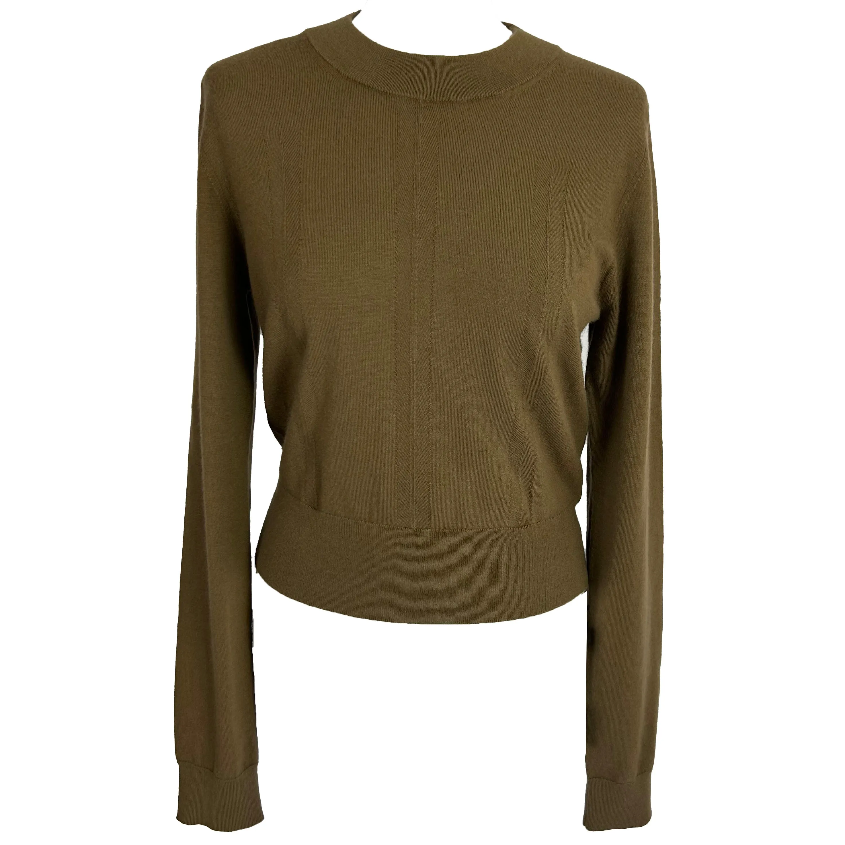 Joseph Brand New Caramel Cashmere Stretch Sweater L