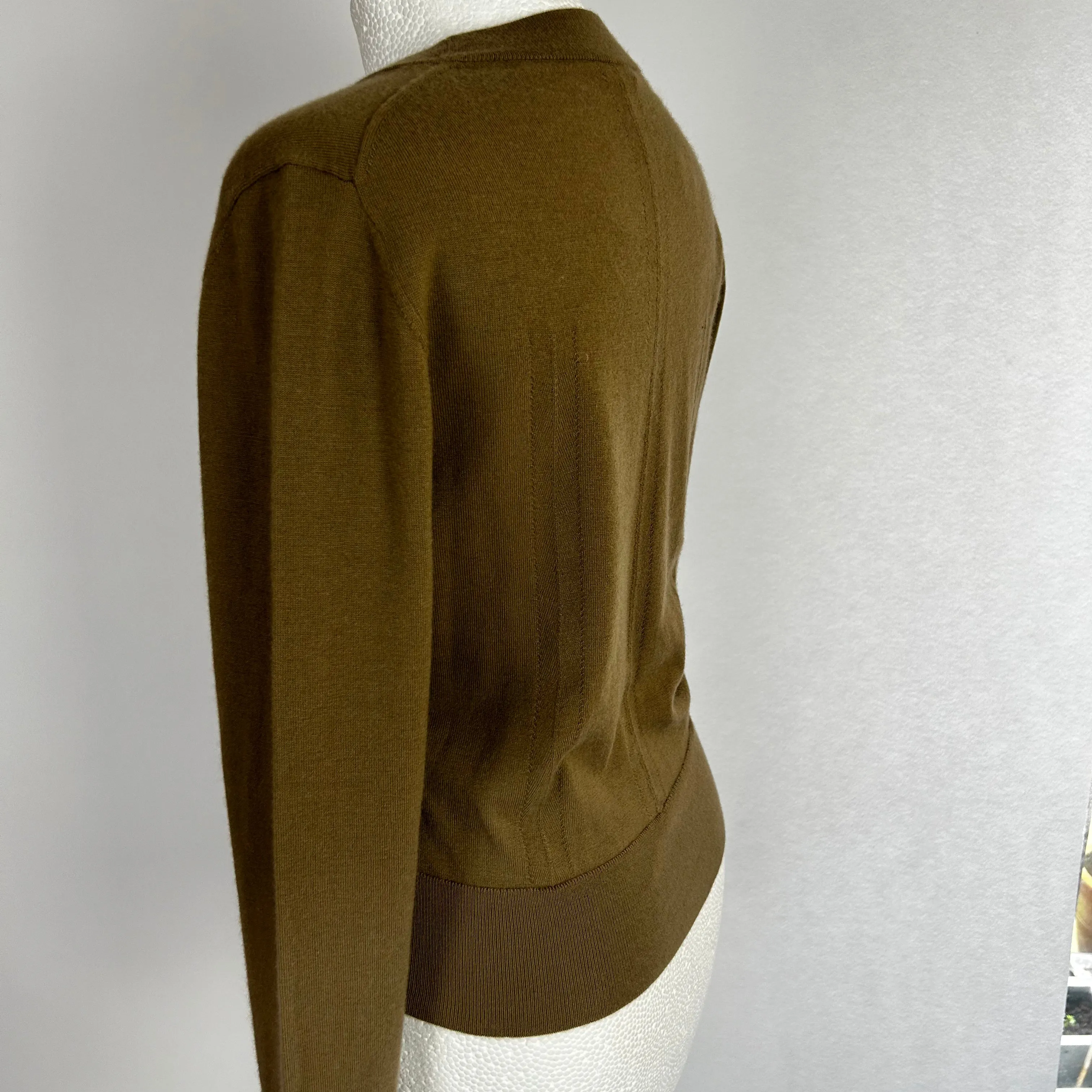 Joseph Brand New Caramel Cashmere Stretch Sweater L