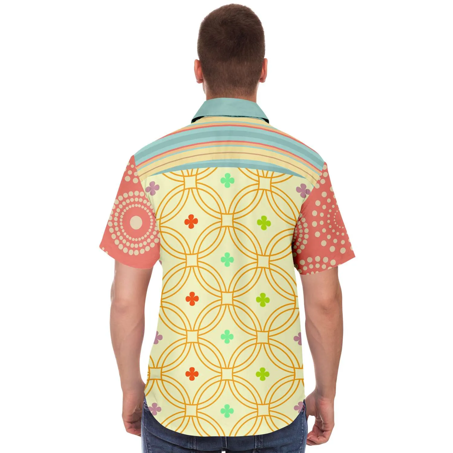 Kaleidoscope Short Sleeve Button Down Shirt