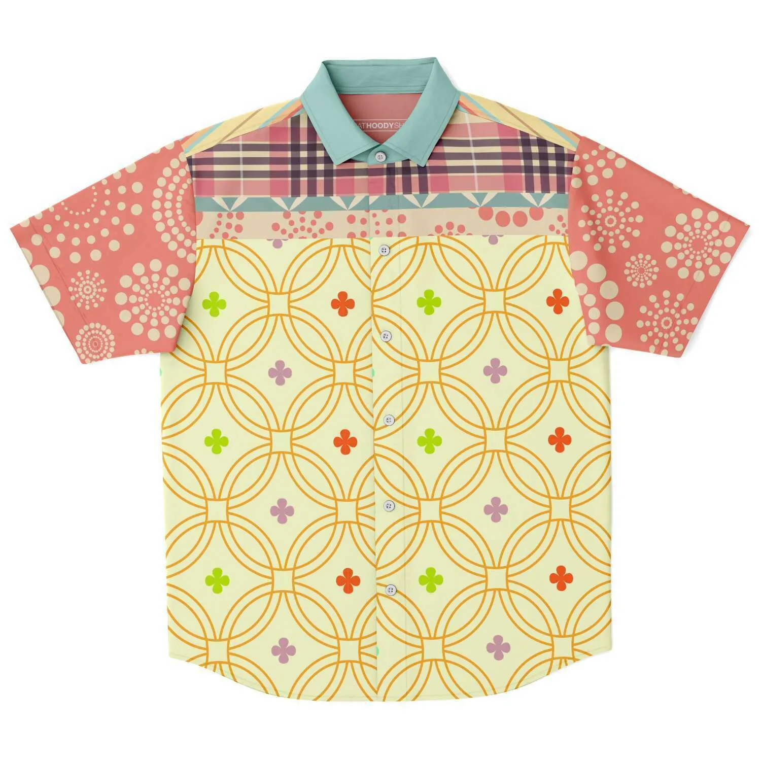 Kaleidoscope Short Sleeve Button Down Shirt