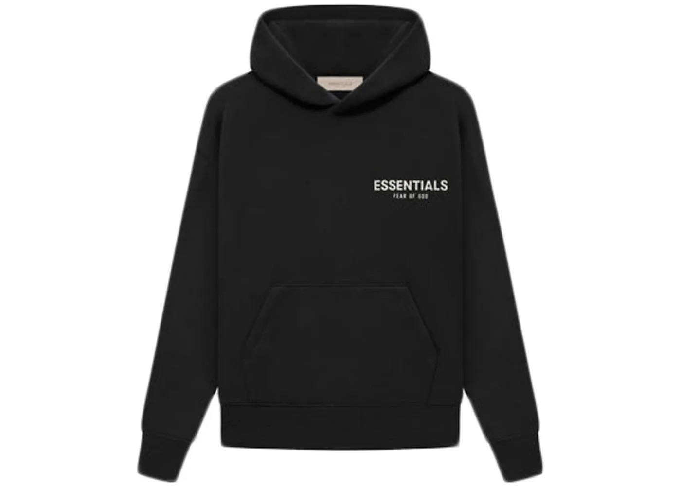 KIDS FEAR OF GOD ESSENTIALS HOODIE BLACK SS22