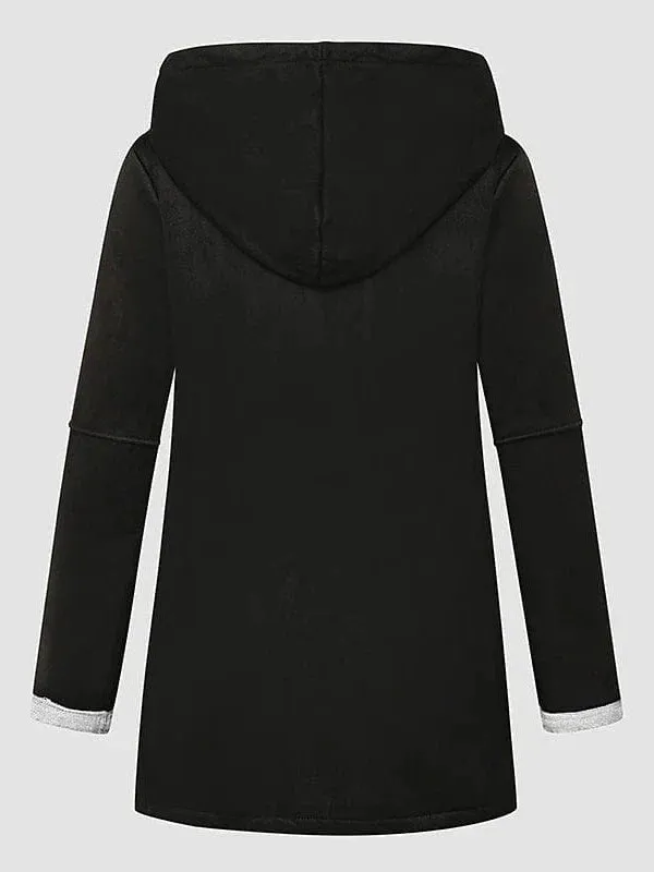 Ladies' Casual Hoodie Coat Jacket for School, Office, and Everyday Wear