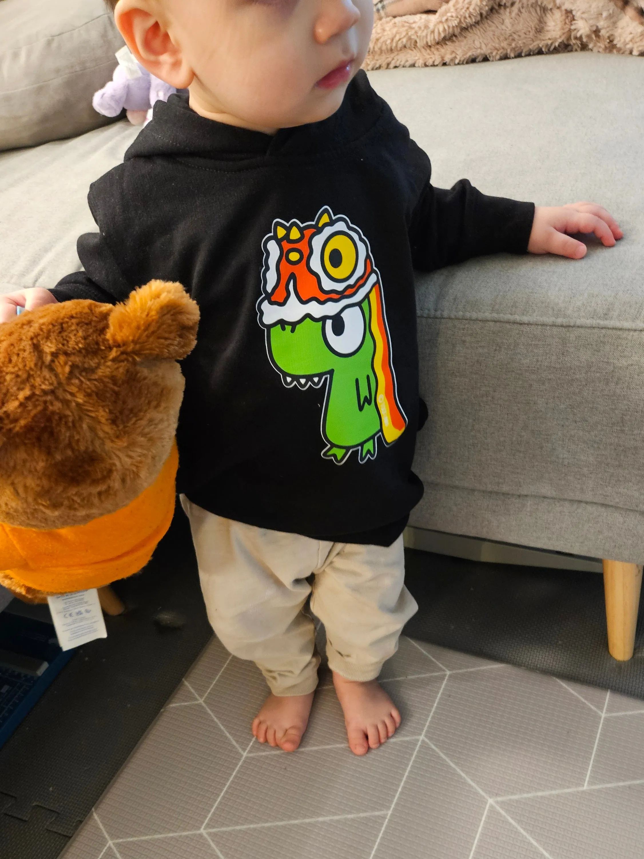 LNY TOOFI - TODDLER Black Hoodie