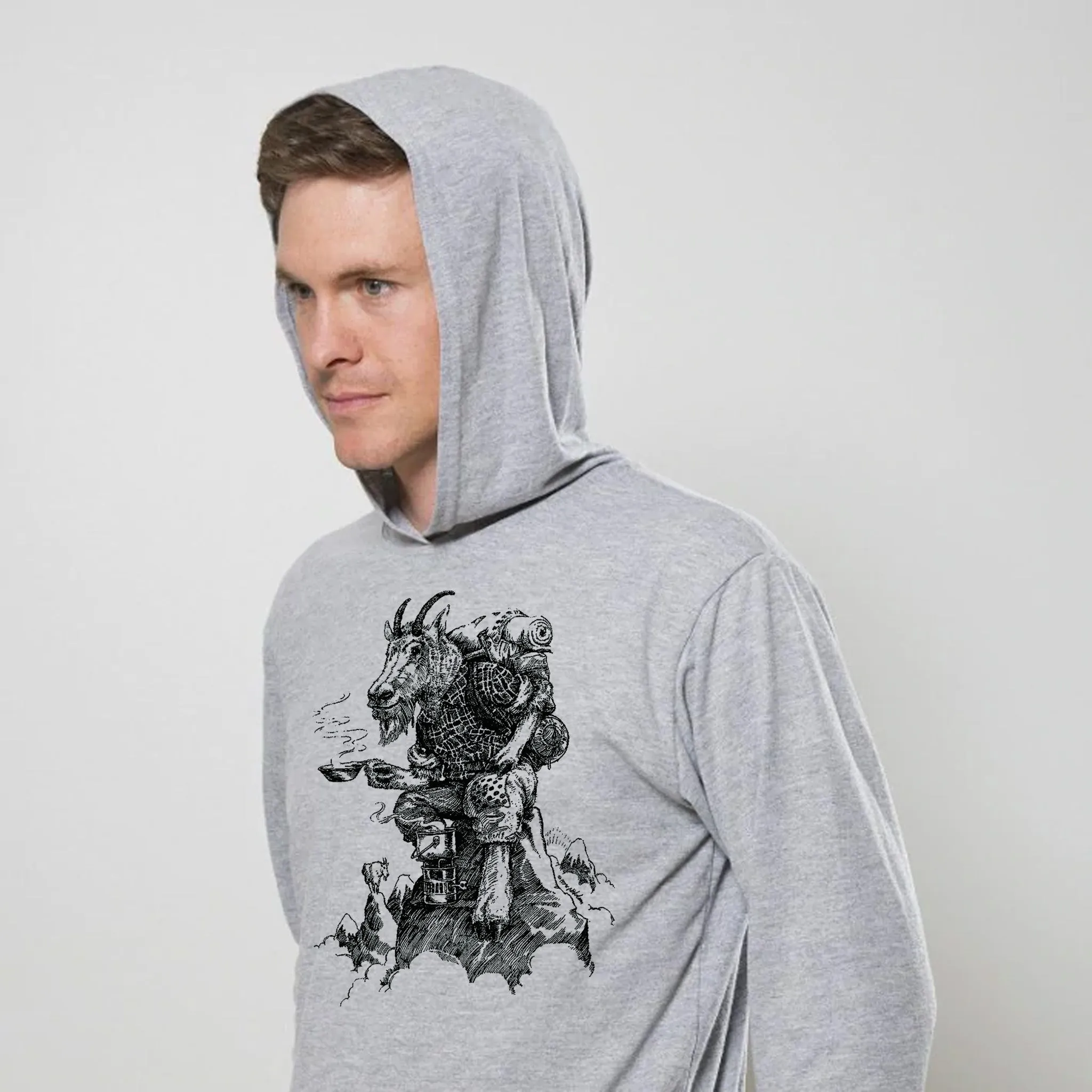 Men's LightWeight Hoodie Old Goat