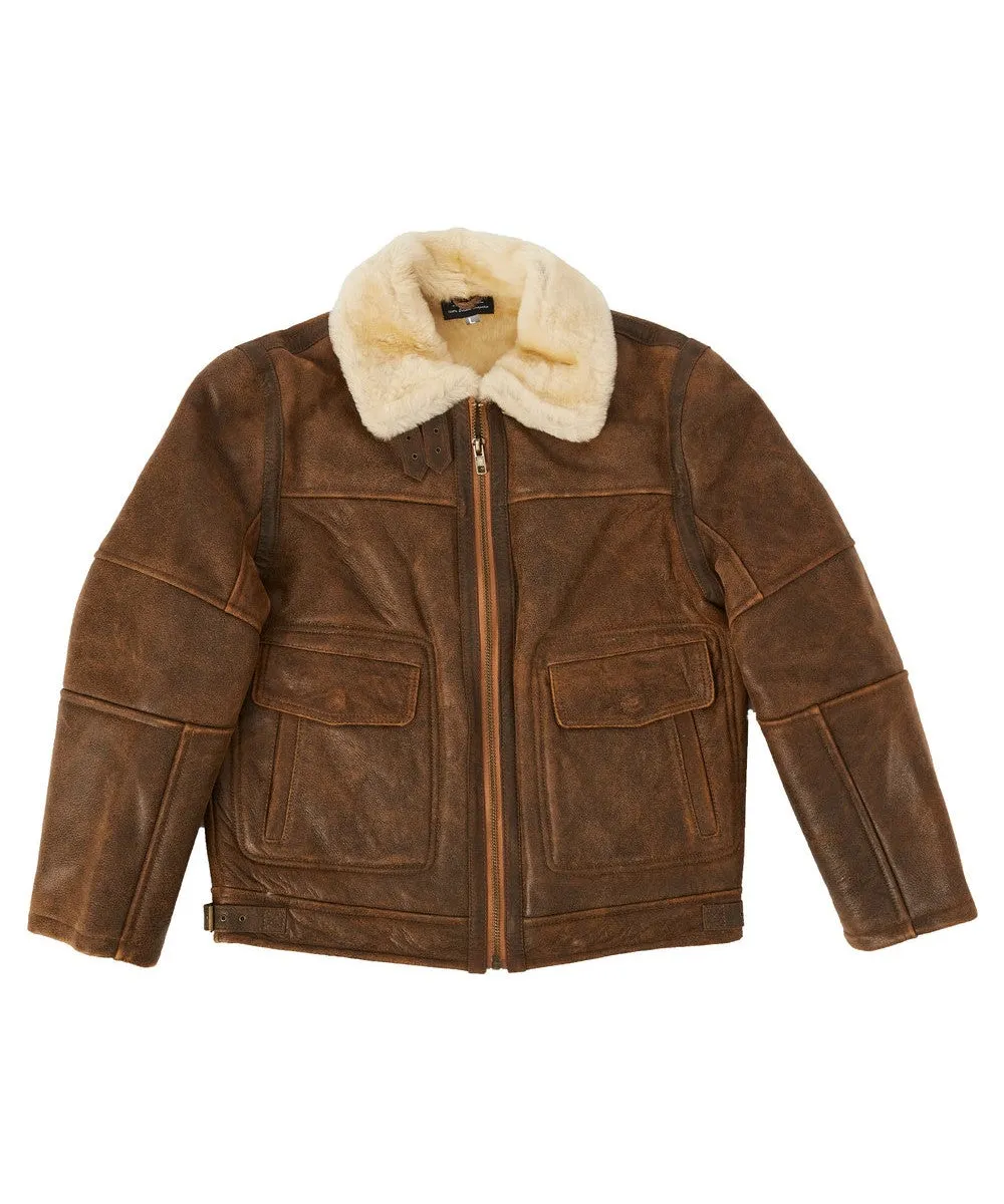 Men's Nappa Bomber Sheepskin Jacket