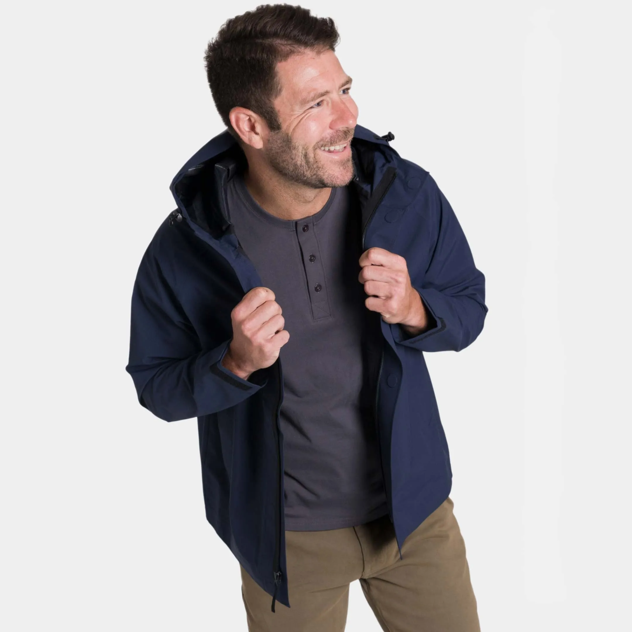 Navy Rain Jacket