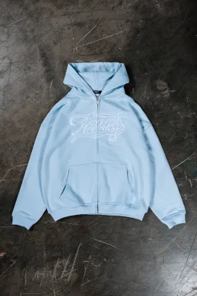 NEW 3D COLLEGE BABYBLUE FRONTZIP