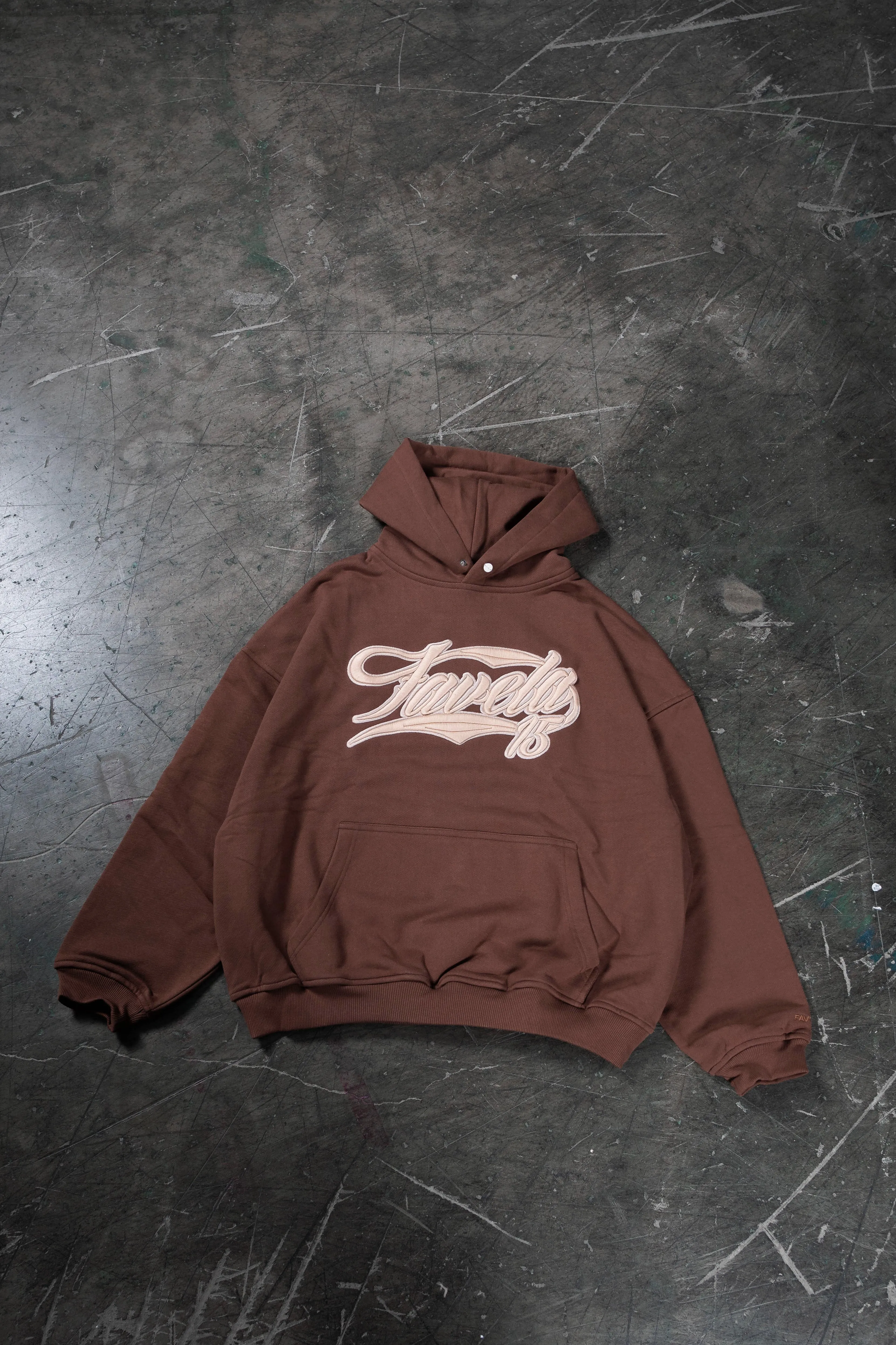 NEW 3D COLLEGE COFFEE SNAP BUTTON HOODIE