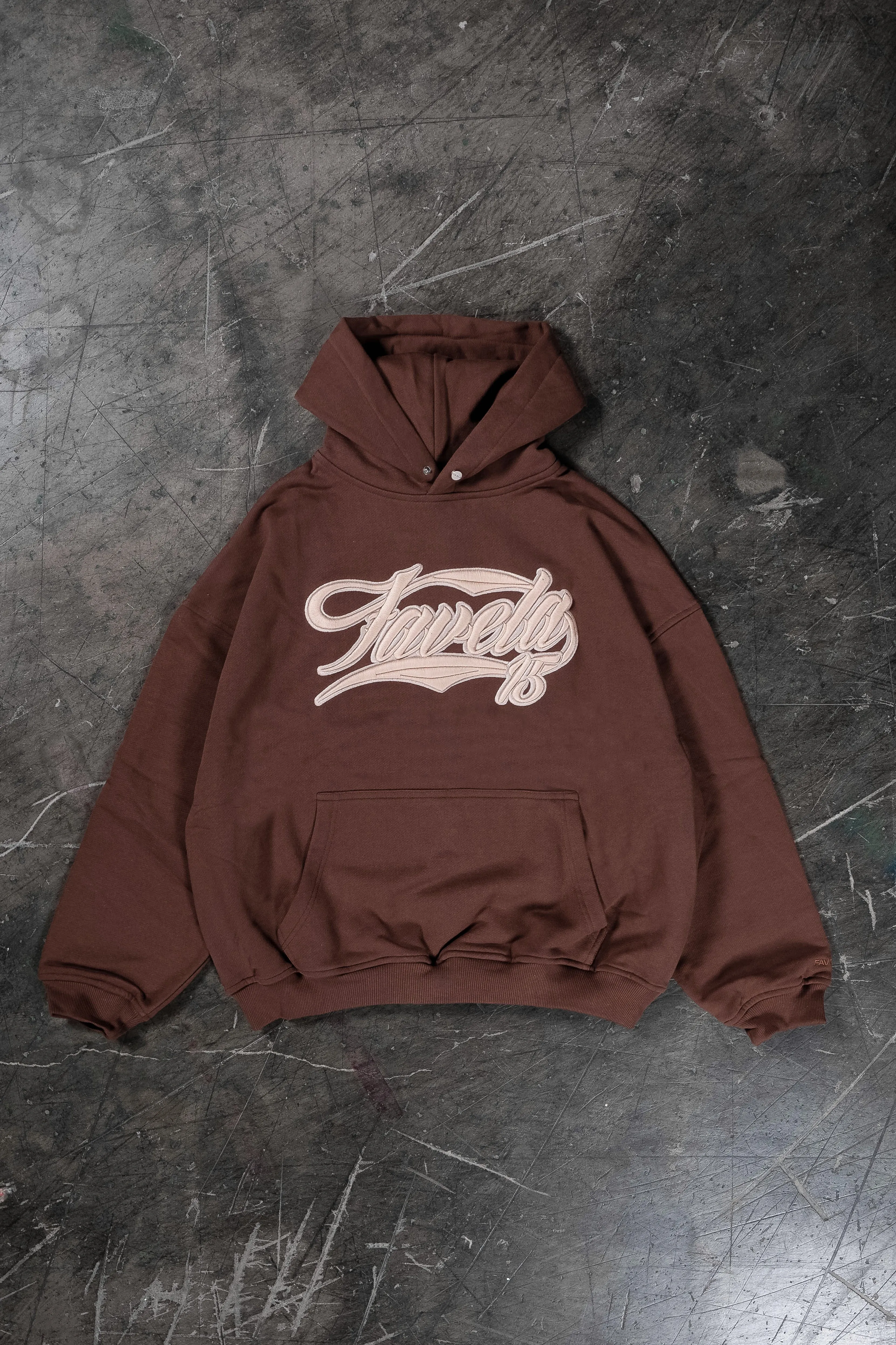 NEW 3D COLLEGE COFFEE SNAP BUTTON HOODIE