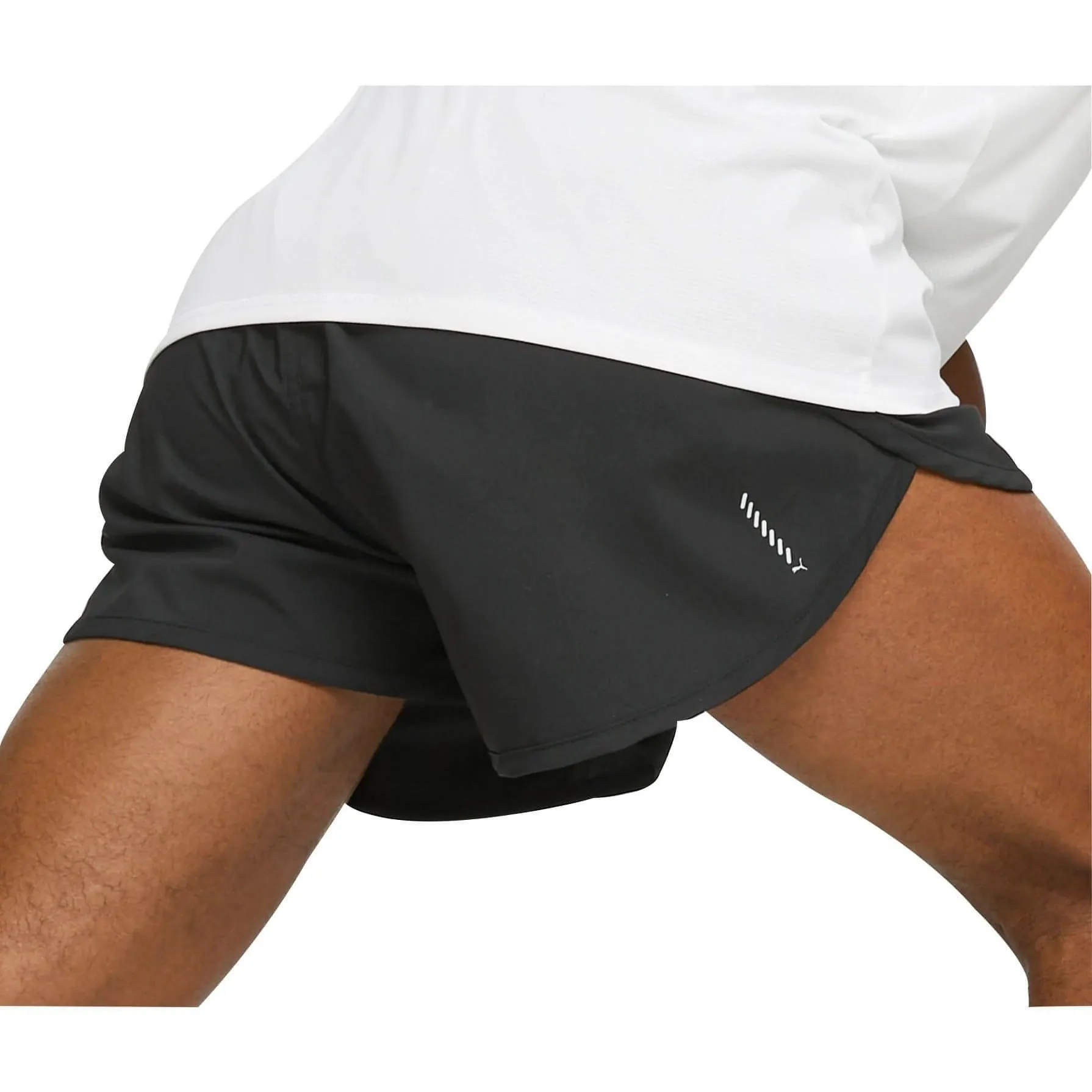 Puma Run Favourite Split Mens Running Shorts - Black