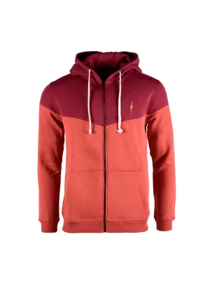 REGULAR ZIP HOODIE WITH COLOR BLOCK