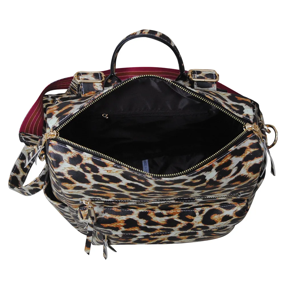 SALE! Wild Leopard Faux Leather NGIL Shoulder Backpack