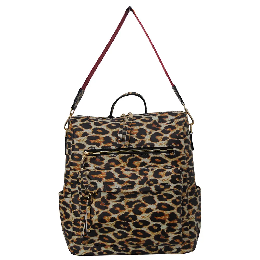 SALE! Wild Leopard Faux Leather NGIL Shoulder Backpack