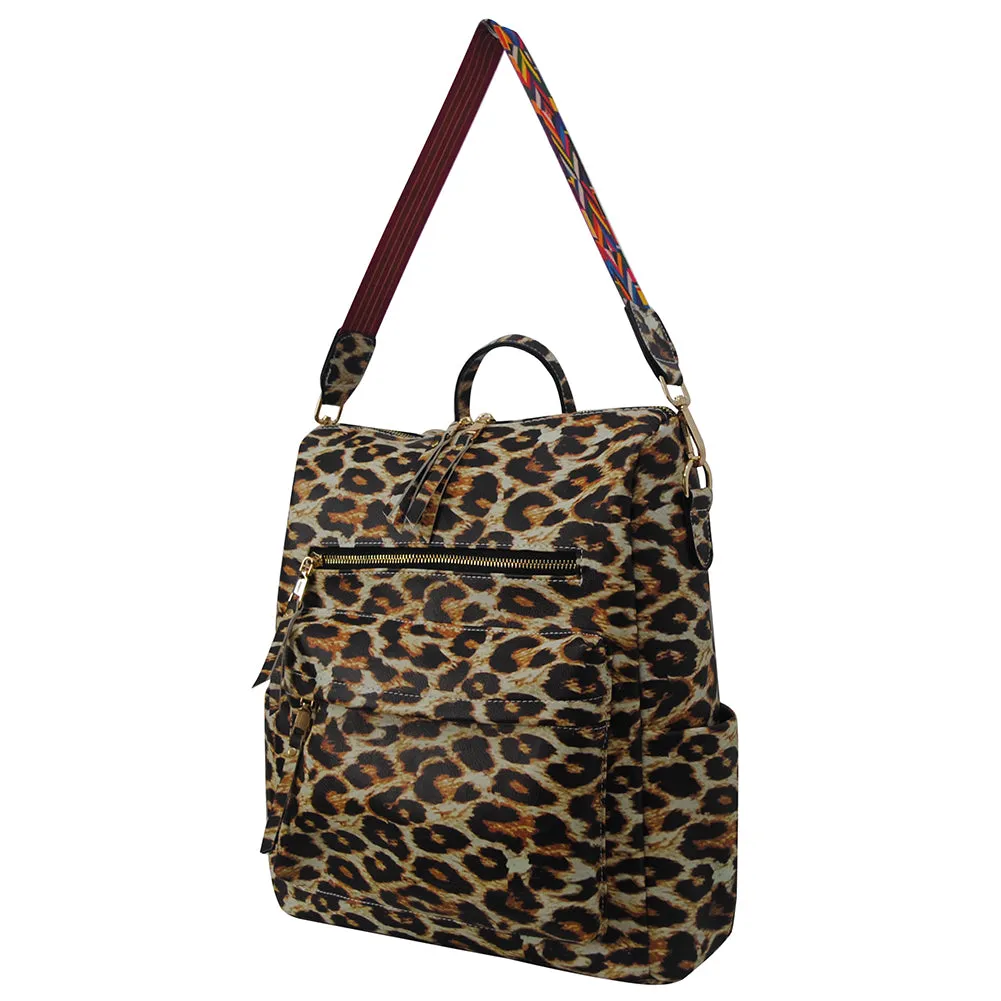 SALE! Wild Leopard Faux Leather NGIL Shoulder Backpack