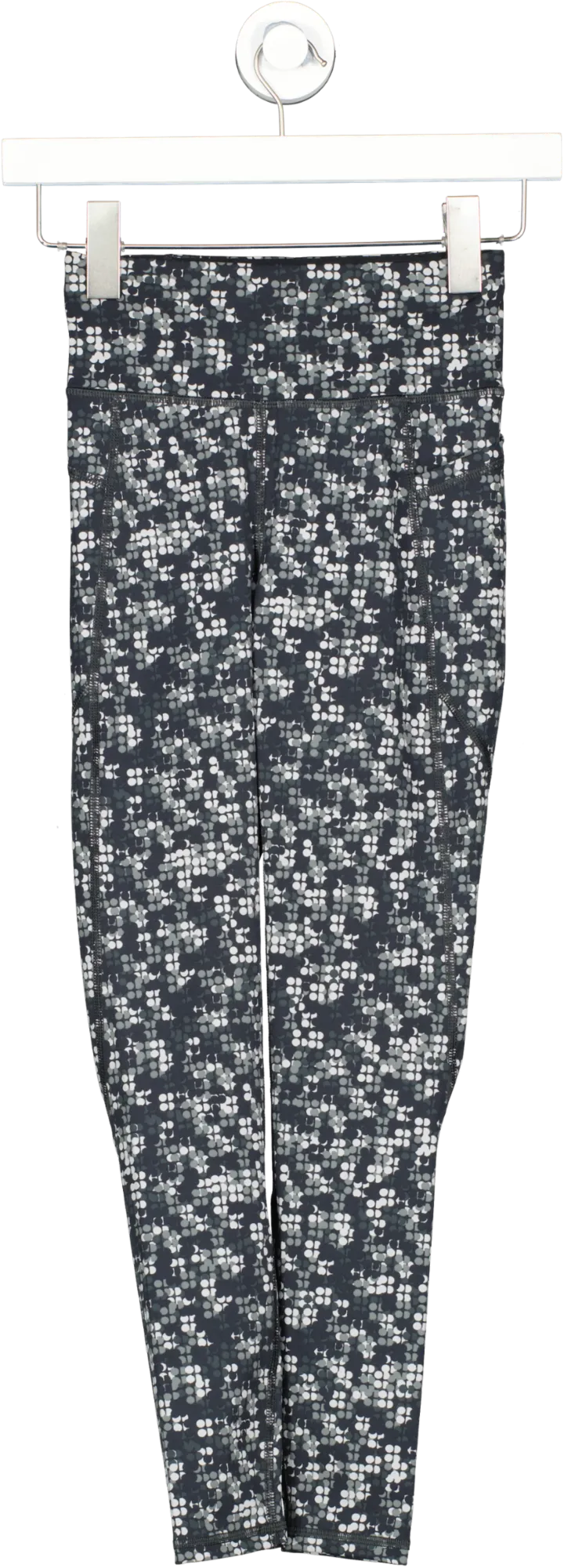 Sweaty Betty Black Zero Gravity 7/8 Running Leggings In Overlay Print UK XXS