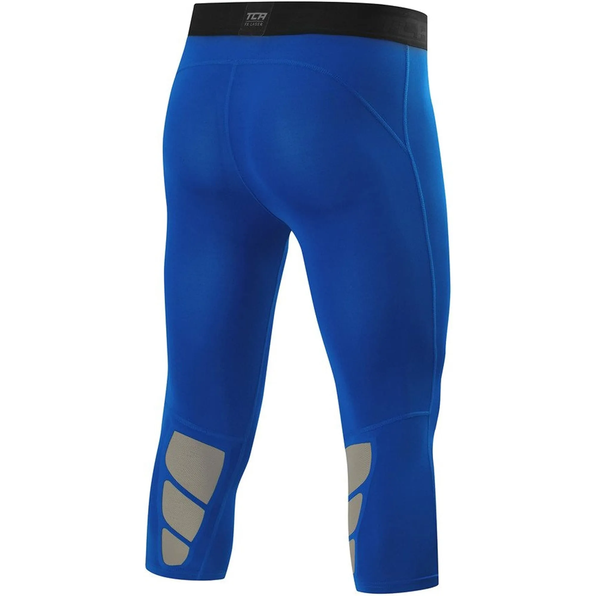 TCA FX Laser Compression Mens 3/4 Capri Running Tights - Blue