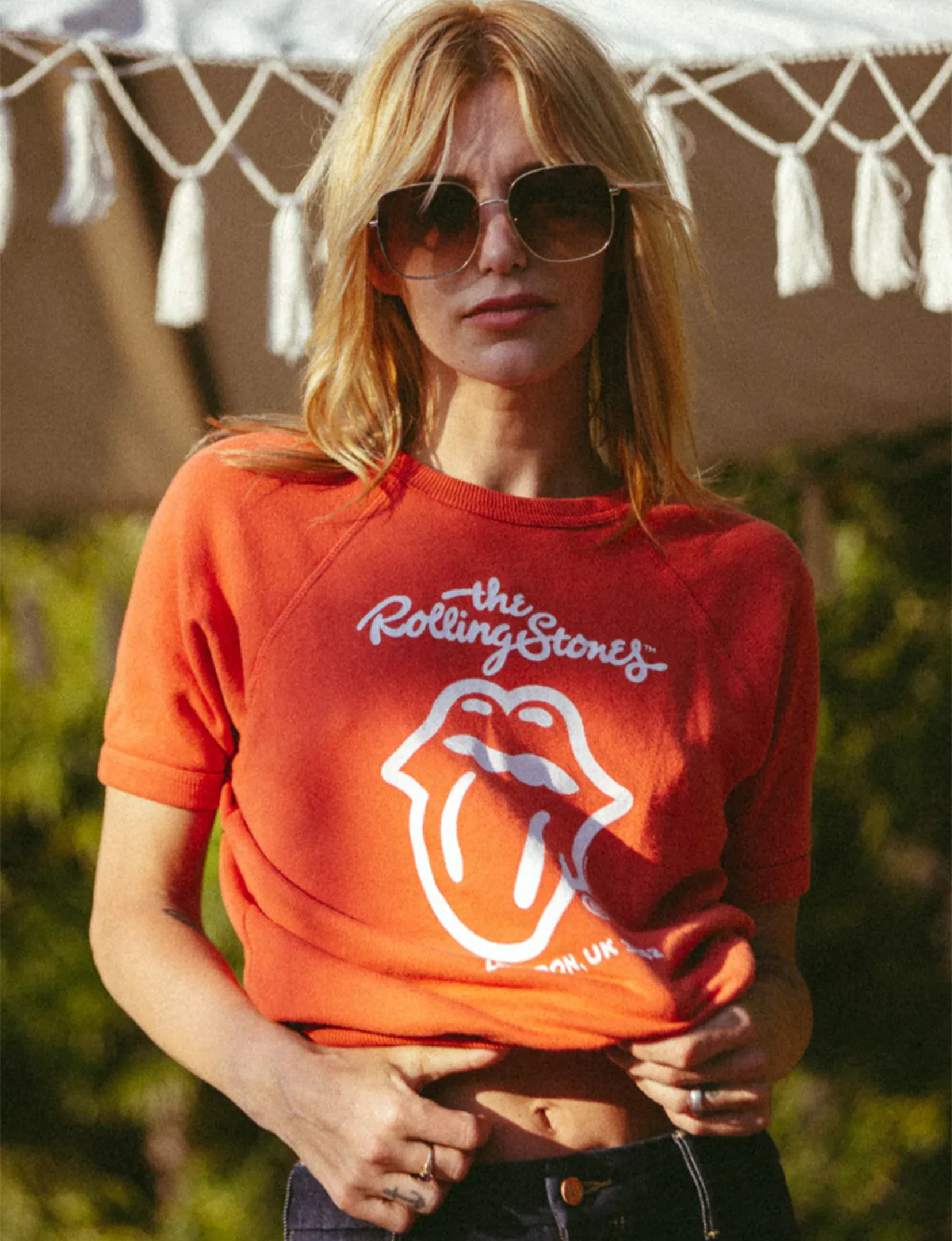 The Rolling Stones London Raglan Tee, Red